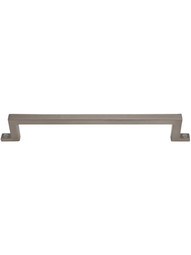 Campaign Bar Cabinet Pull - 6 5/16 inch Center-to-Center in Brushed Nickel.